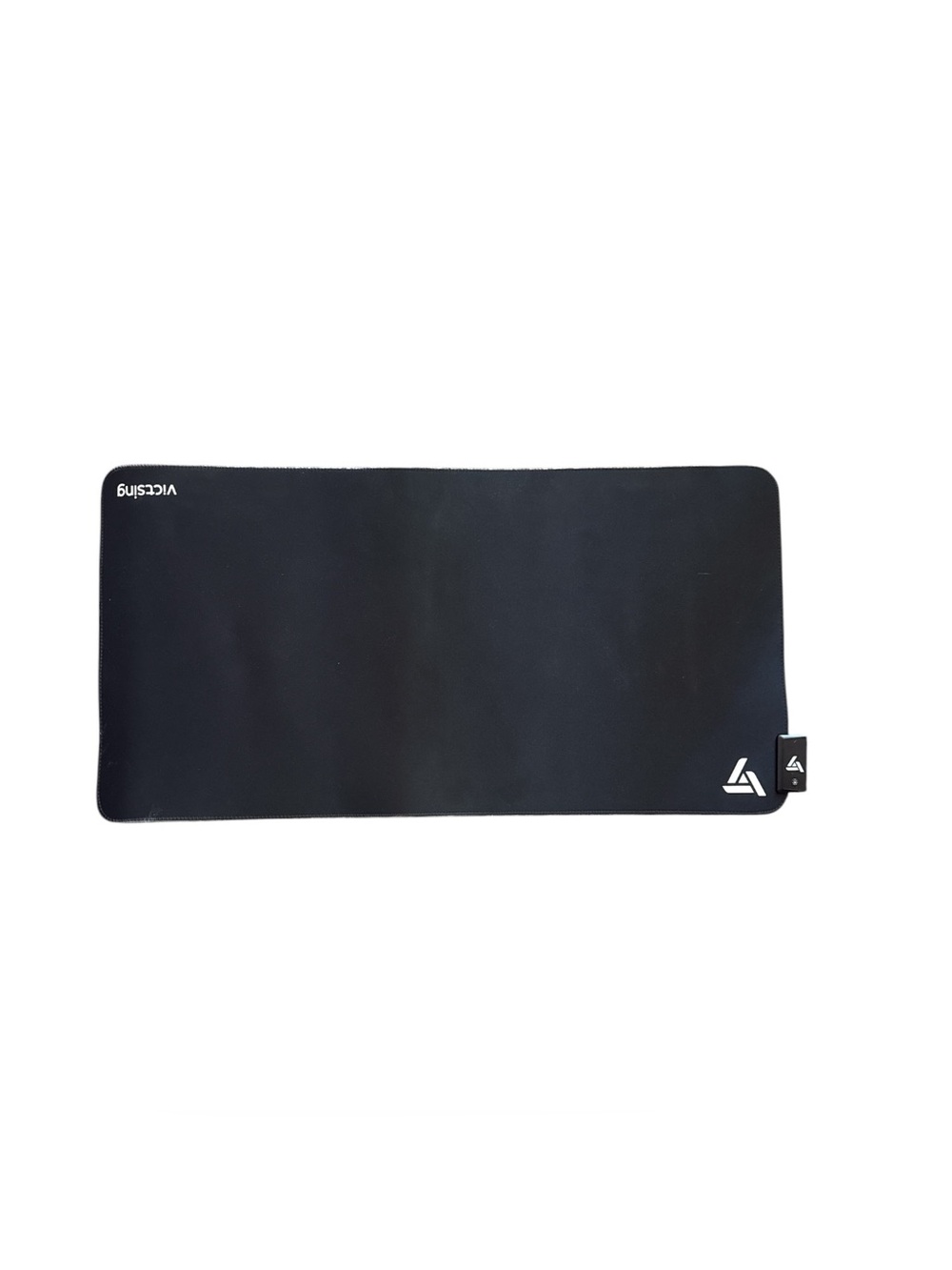 VICTSING RGB Mouse Pad Black Desk/Mouse Pad w/ Logo Gaming Computer Accessories